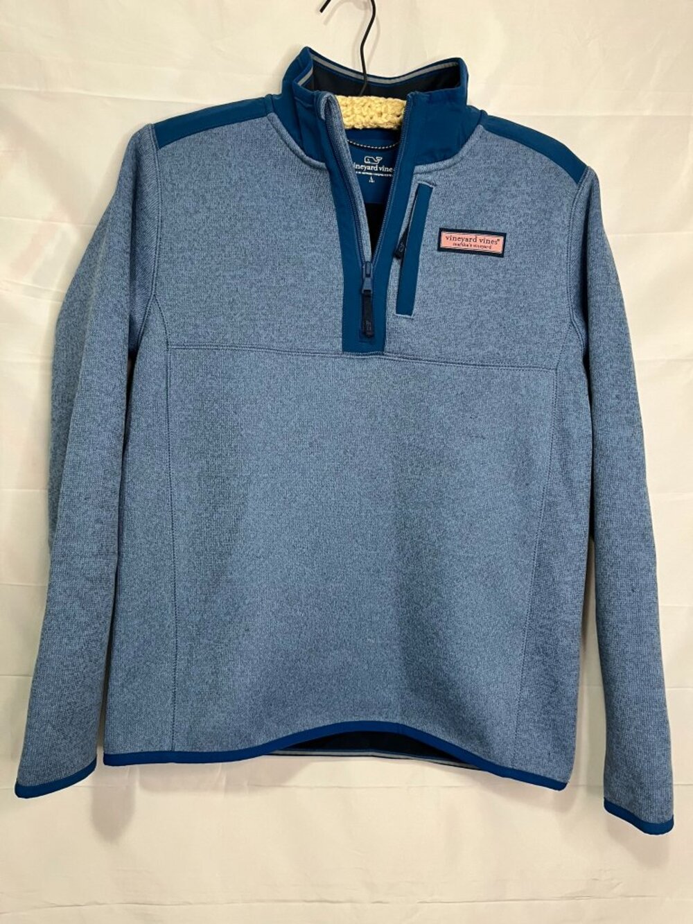 Martha's Vineyard Vines Quarter Zip Pullover Youth Size 16 Large Blue Fleece